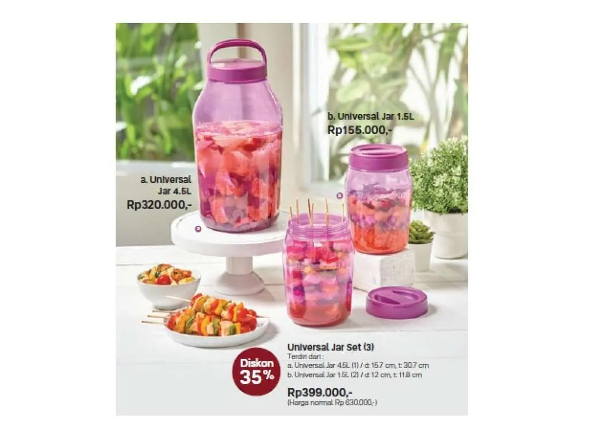 Inilah Produk Diskon 20%-35% di Katalog Promo Tupperware Februari 2022