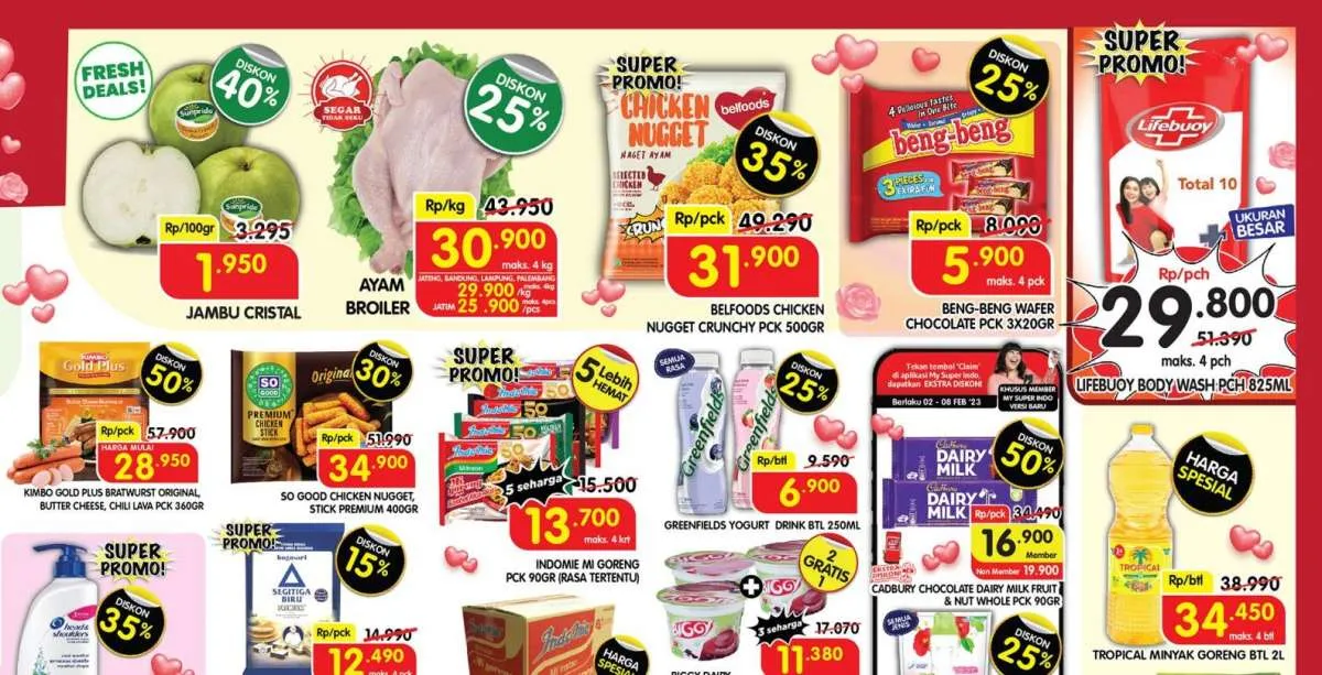 Promo Superindo Weekday Hari Ini 8 Februari 2023, Nikmati Diskon Sampai 50%!