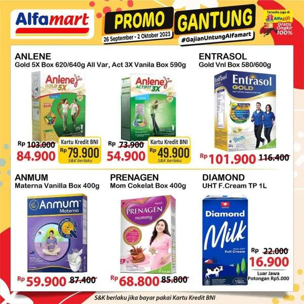 Promo Alfamart Gantung Periode 26 September-2 Oktober 2023