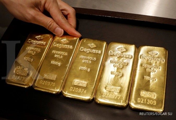 Harga emas reli 2,2% sepanjang Juli