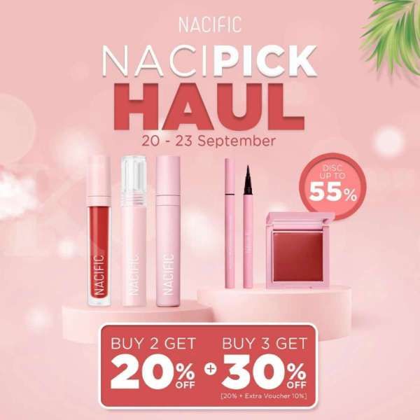 Promo Skincare dan Makeup Nacific Diskon s/d 55% Hingga 23 September 2021