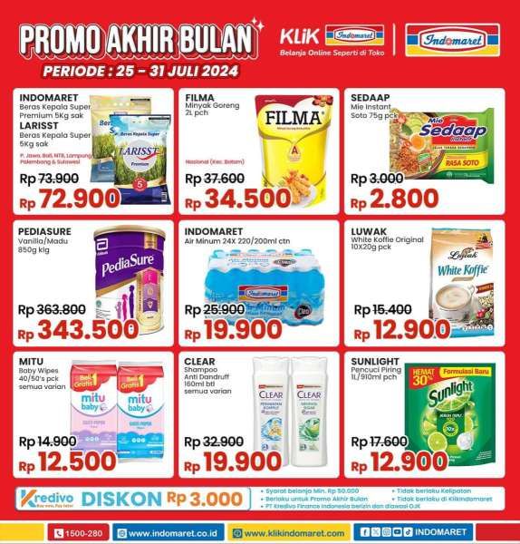 Promo Indomaret Akhir Bulan 25-31 Juli 2024