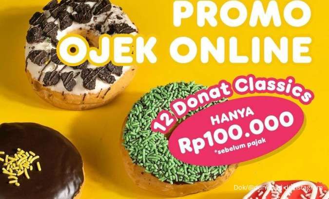 Promo Grabfood di Dunkin 12 Donut Harga Spesial, Berakhir Hari Ini 16 September 2024