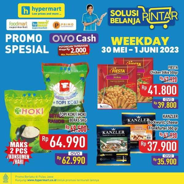 Promo Hypermart Hyper Diskon Weekday Periode 30 Mei-1 Juni 2023