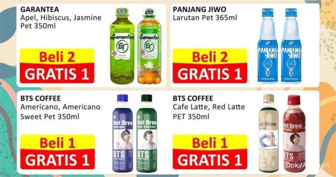 BTS Coffee Beli 1 Gratis 1, Cek Promo Alfamart Serba Gratis Periode 21-23 Juni 2024