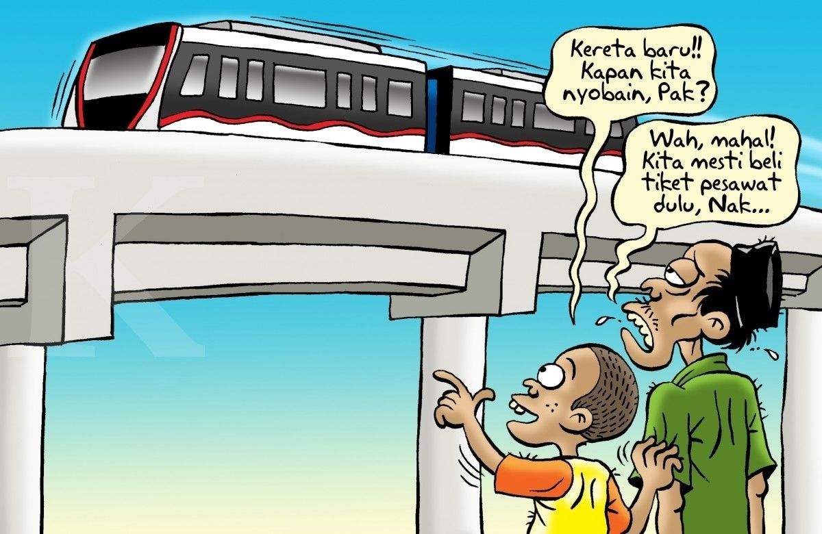 Benny Rachmadi - Skytrain di Bandara Soetta