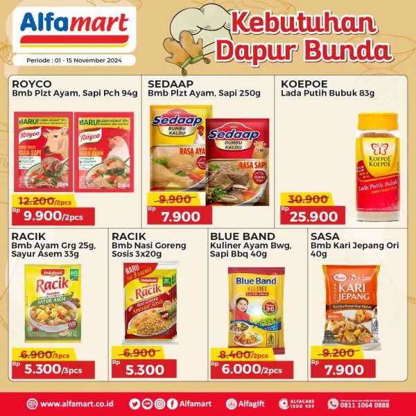 Promo Alfamart Kebutuhan Dapur Periode 1-15 November 2024