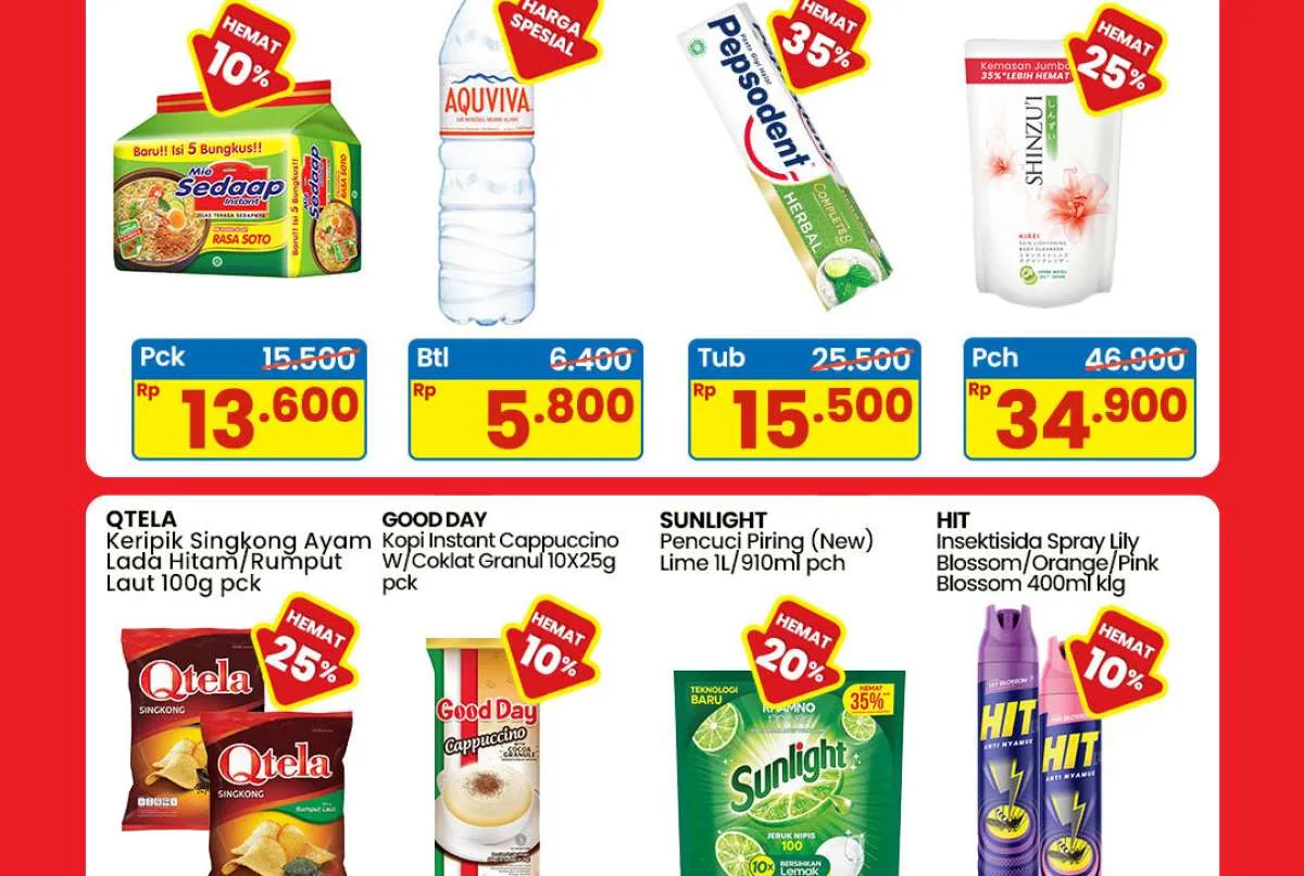 Promo Indomaret Weekend Bulan Juli 2025, Sunlight & Mie Sedaap Hemat Sampai 20%