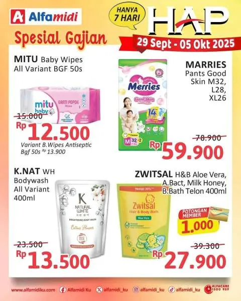 Promo Alfamidi Hemat Satu Pekan Periode 29 September-5 Oktober 2025