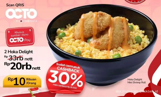 Promo HokBen x CIMB Niaga sampai 31 Agustus 2025, 2 Hoka Delight Bayar Rp 20.000 Saja