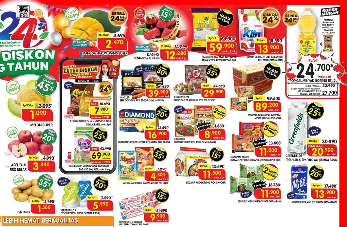Promo Superindo Super Hemat 6-8 Agustus 2021, diskonan weekend!
