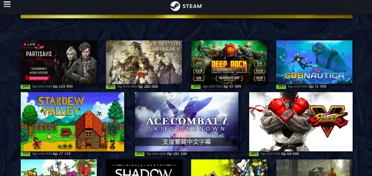 Promo game di Steam Autumn Sale 2021, harga game diskon hingga 90%