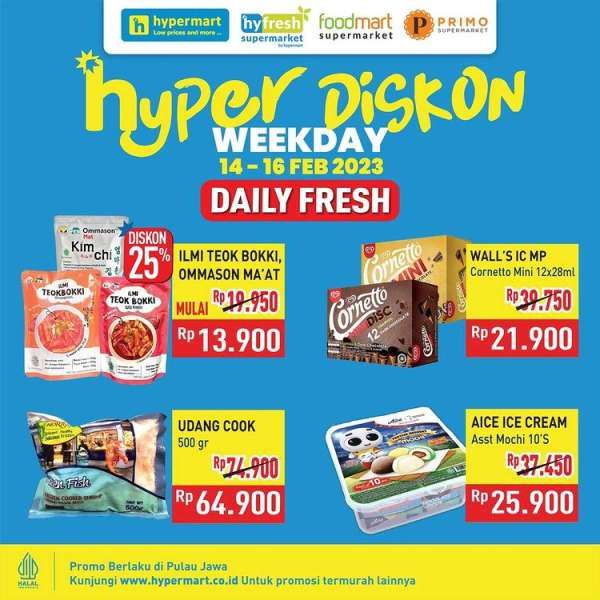 Katalog Promo Hypermart 14-16 Februari 2023, Hyper Diskon Weekday Terbaru 