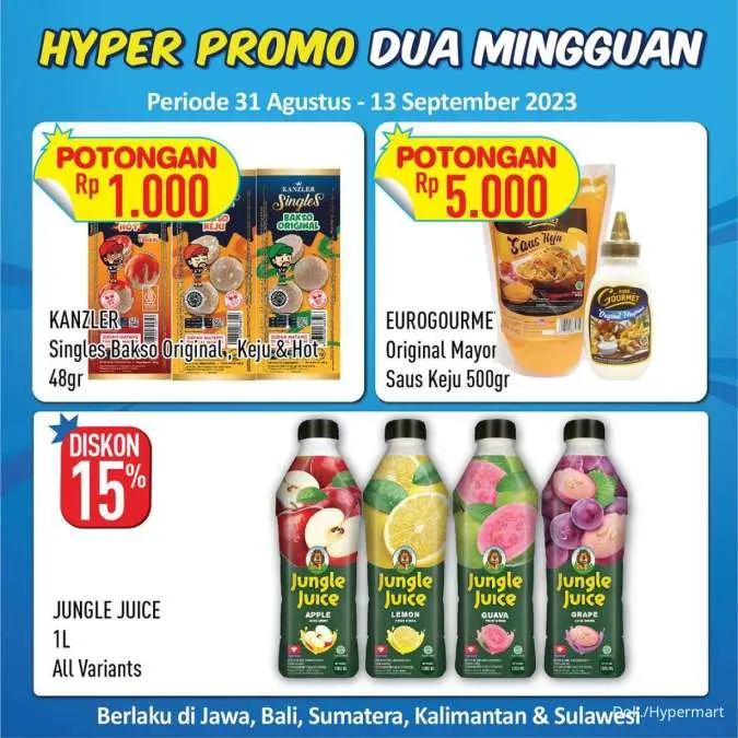 Promo Hypermart Dua Mingguan Periode 1-13 September 2023