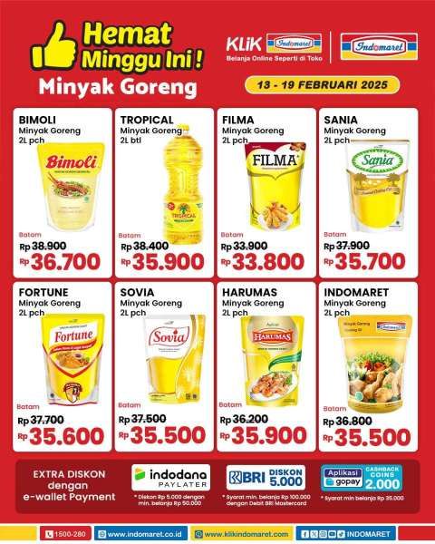 Promo Minyak Goreng di Indomaret 13-19 Februari 2025 Hemat Minggu Ini