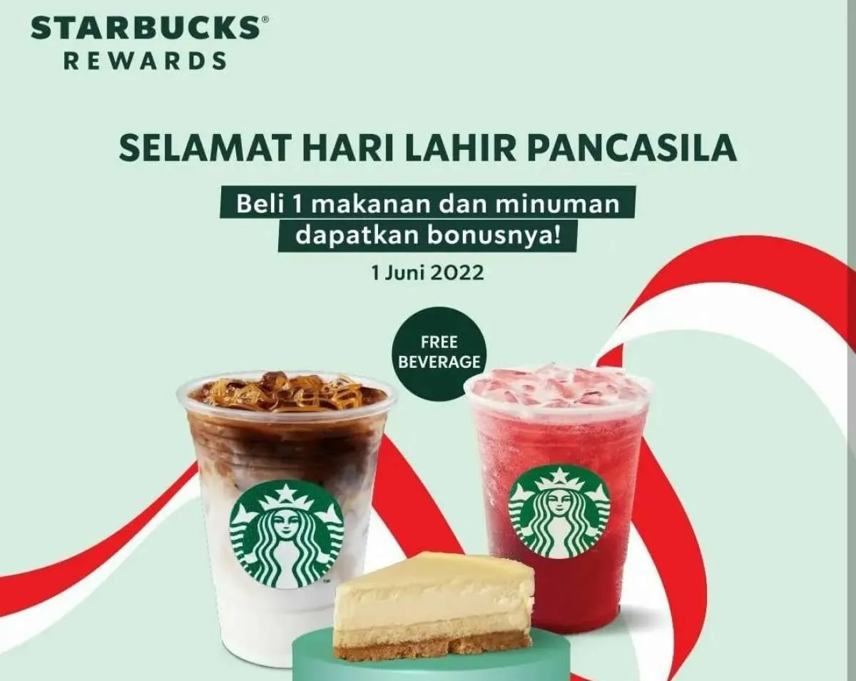 Promo Starbucks Spesial 1 Juni 2022, Beli Makanan dan Minuman Ada Bonus Gratisan