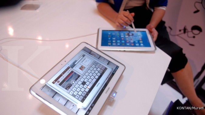Pangsa pasar tablet Samsung kian menekan Apple
