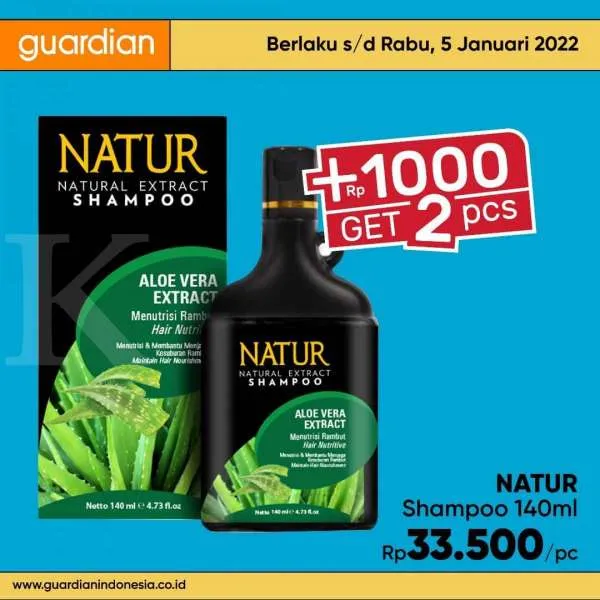 Promo Guardian +1000 Get 2 Pcs