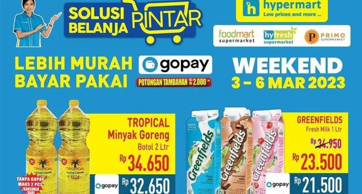 Katalog Promo JSM Hypermart Hari Ini 5 Maret 2023, Bayar Lebih Murah dengan Gopay