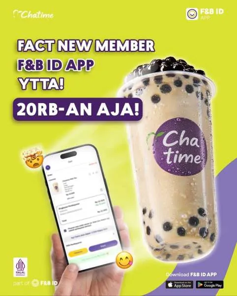 Promo Chatime Pengguna Baru F&B ID App