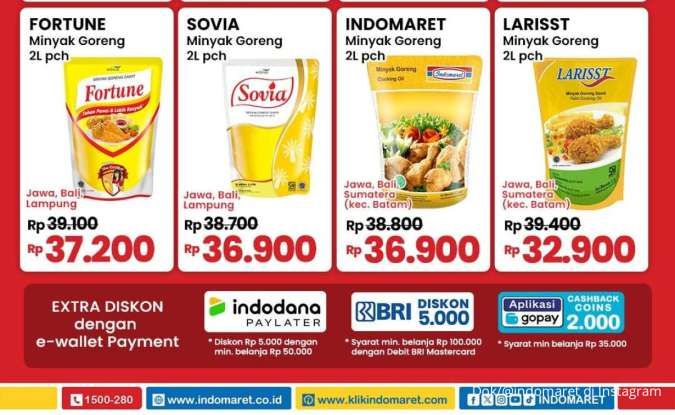 Promo Minyak Goreng Hemat Indomaret Berakhir Besok, Ada Cashback di Alfamart Gantung