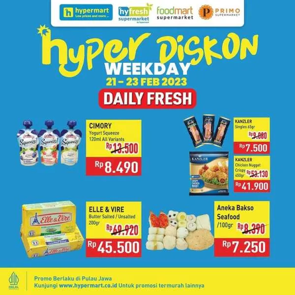 Promo Hypermart 21-23 Februari 2023, Hyper Diskon Weekday Terbaru