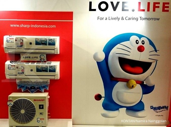 Sharp gandeng Doraemon kenalkan brand