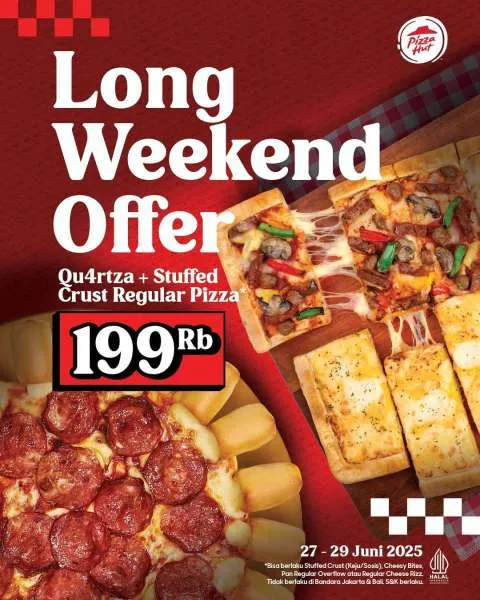 Promo Pizza Hut Long Weekend Offer 27-29 Juni 2025