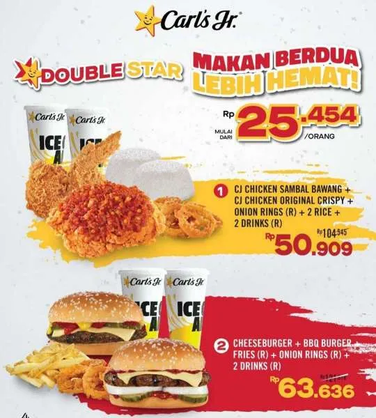 Promo Carls Jr Paket Double Star 