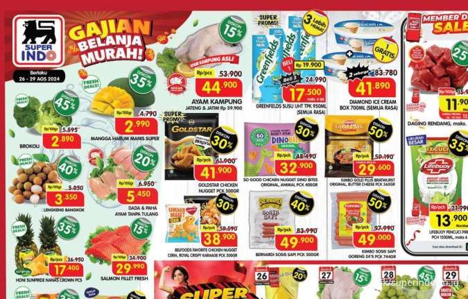 Promo Superindo Weekday Gajian 26-29 Agustus 2024, Greenfields Beli 3 Lebih Hemat