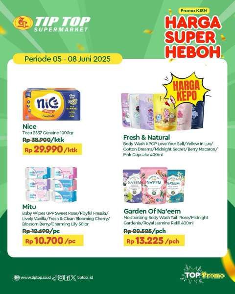 Promo KJSM Tip Top 5-8 Juni 2025