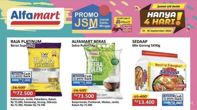 Katalog Promo JSM Alfamart Hanya 4 Hari Periode 13-16 September 2024