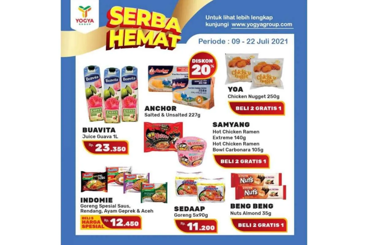 Promo Yogya Supermarket weekday 22 Juli 2021, Serba Hemat!