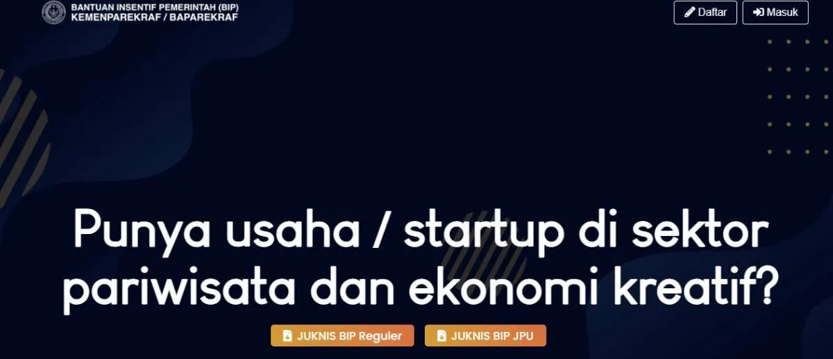 Bisa dapat bantuan hingga Rp 200 juta, ini cara daftar BIP Kemenparekraf 2021