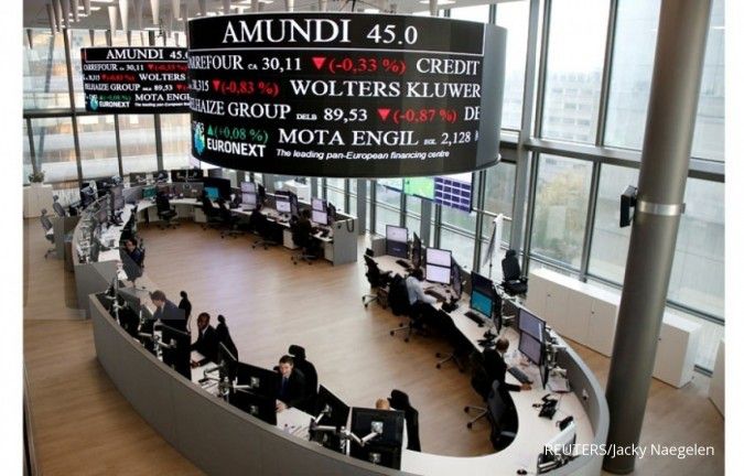 Bursa Eropa naik menuju kenaikan mingguan terbesar