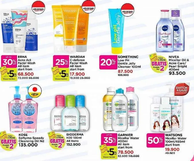 Promo Watsons Beauty Deals Diskon s/d 70% Periode 10-13 November 2022