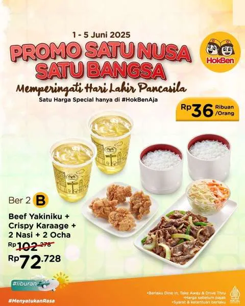 Promo HokBen Satu Nusa Satu Bangsa Paket B