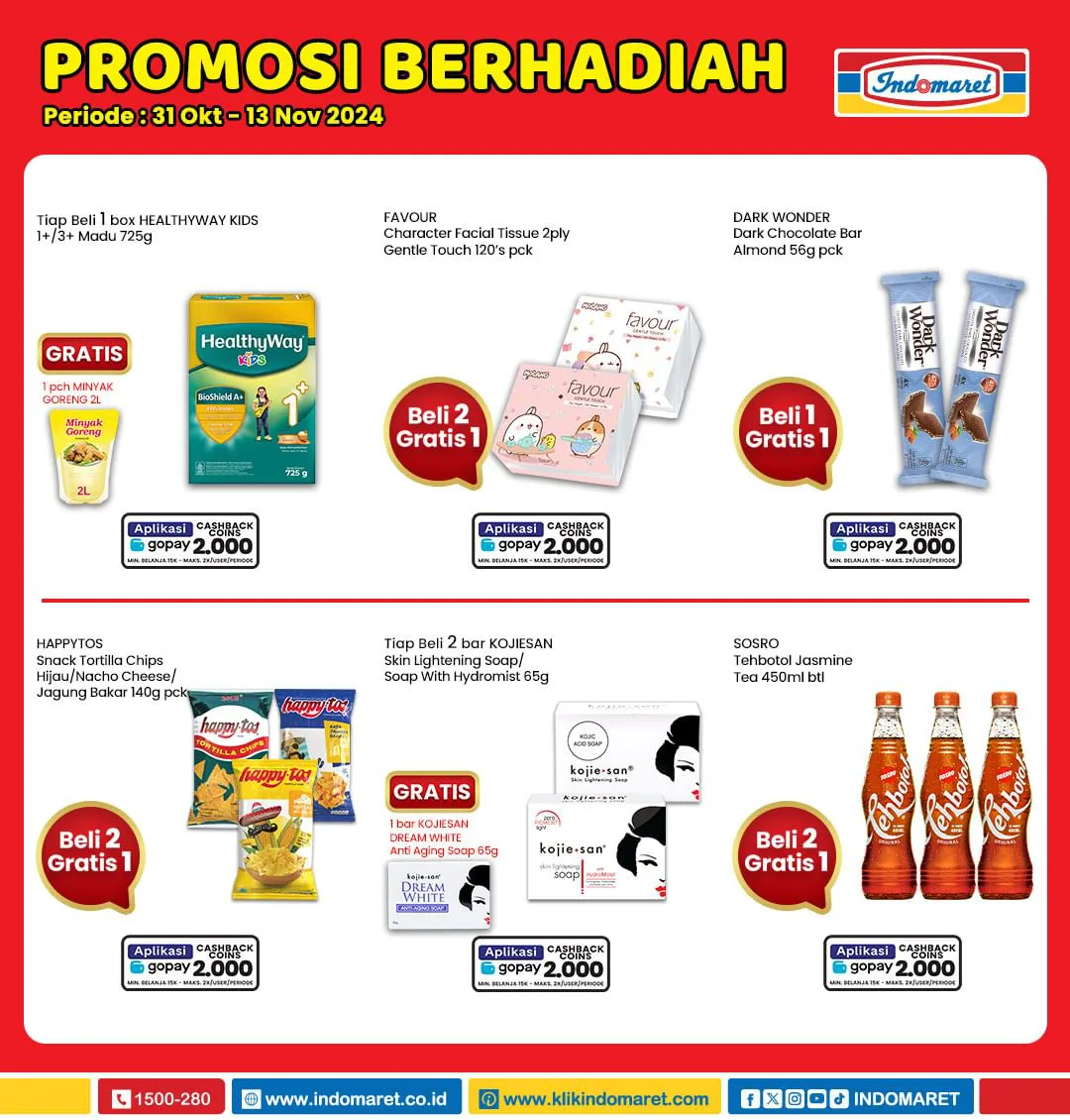 Promo Berhadiah Indomaret Periode 31 Oktober-13 November 2024