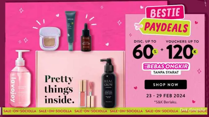 Diskon 60% Skincare dan Makeup Payday Edition di Sociolla, Ini Promosinya