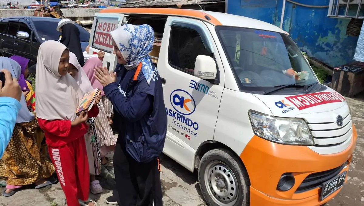 Askrindo Salurkan Bantuan Gizi dan Edukasi Perlindungan Anak di Kampung Nelayan
