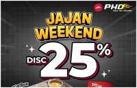  Promo PHD Jajan Weekend Tiap Jumat-Minggu, Big Box dan Regular Pizza Diskon 25%