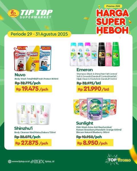 Promo JSM Tip Top 29-31 Agustus 2025