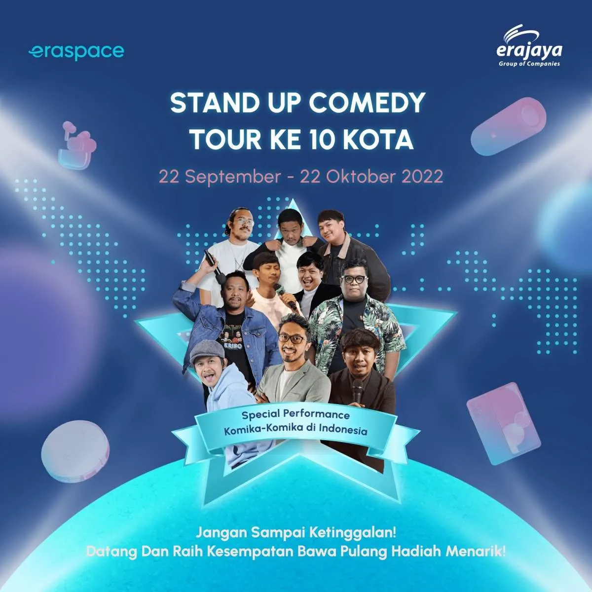 Erajaya Group & Komunitas Standup Indo Hibur Pelanggan di 10 Kota