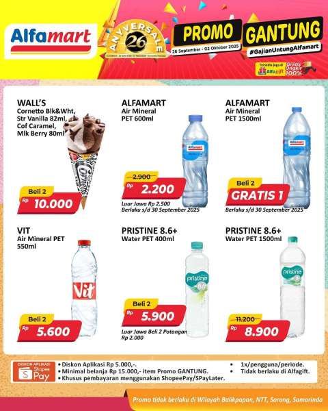 Promo Alfamart Gantung Periode 26 September-2 Oktober 2025