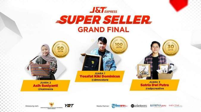 Inilah Top 3 J&T Super Seller yang Mendapat Tambahan Modal Ratusan Juta Rupiah