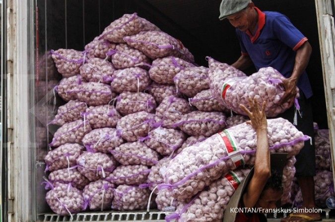 Bawang putih impor langka di pasar