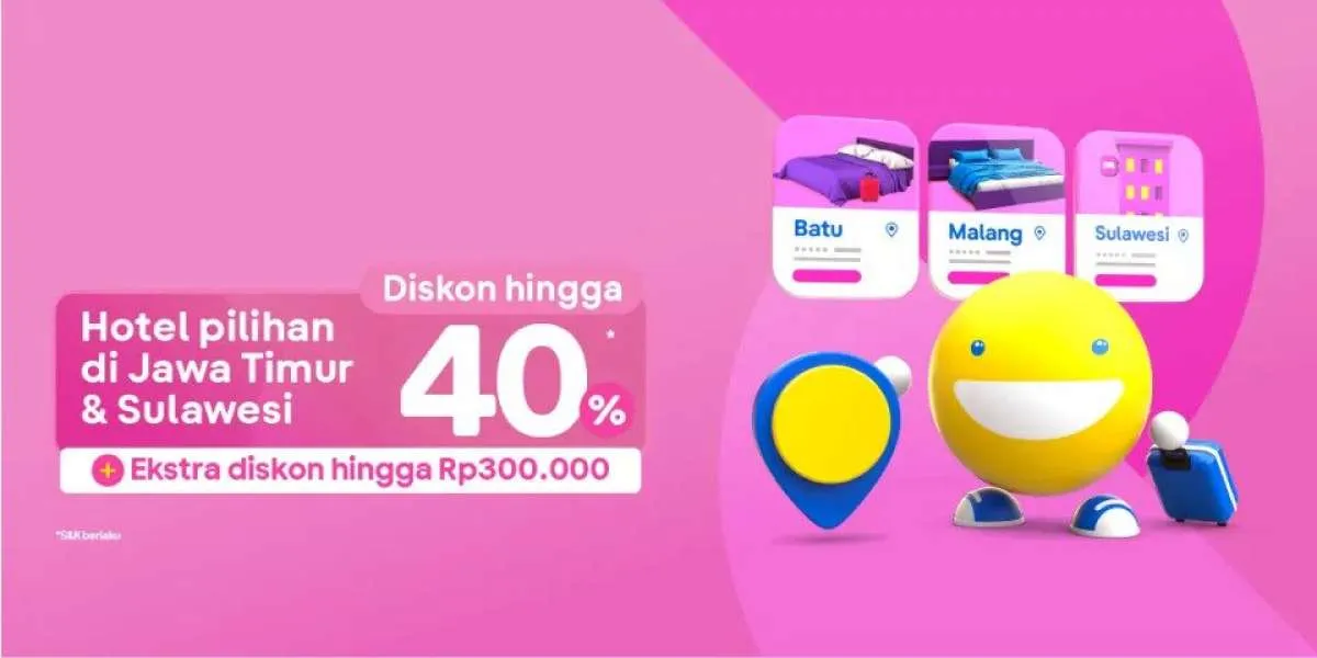Promo Tiket.com s.d 23 Juni 2022, Diskon Hotel Jawa Timur & Sulawesi Hingga 40%