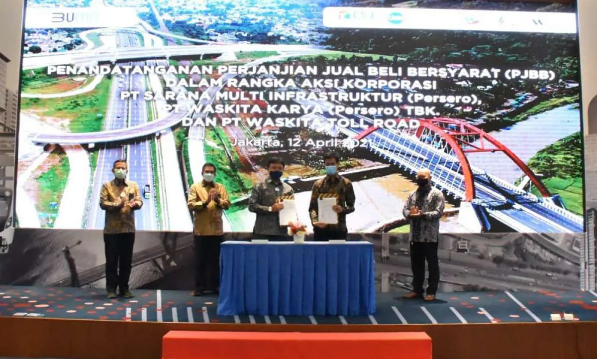 Waskita Karya (WSKT) teken perjanjian jual beli dua ruas tol dengan SMI