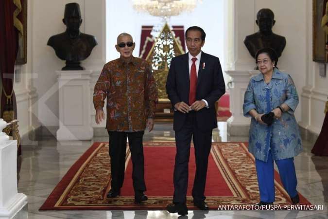 Saat para ketua umum parpol pendukung antre ke Istana temui Jokowi