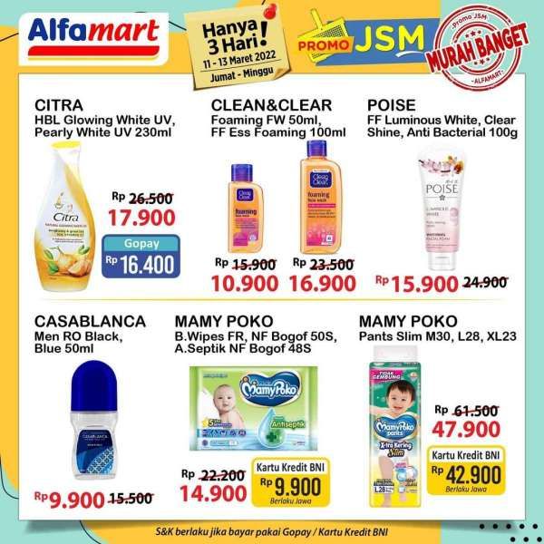 Katalog Promo JSM Alfamart Hanya 3 Hari Periode 11-13 Maret 2022